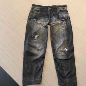 Black Jean leggings Size 4-6X
